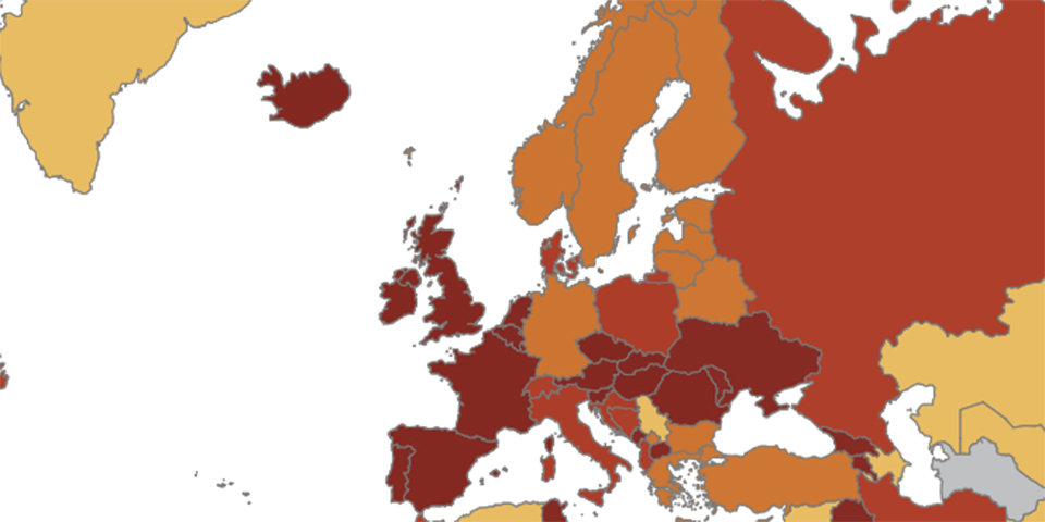 Corona-Ampel: EU stellt Österreich auf rot