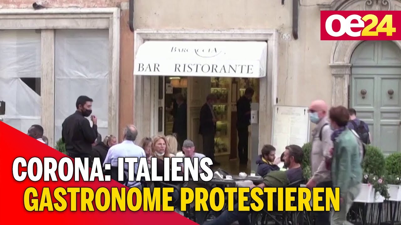 Corona: Italiens Gastronome protestieren