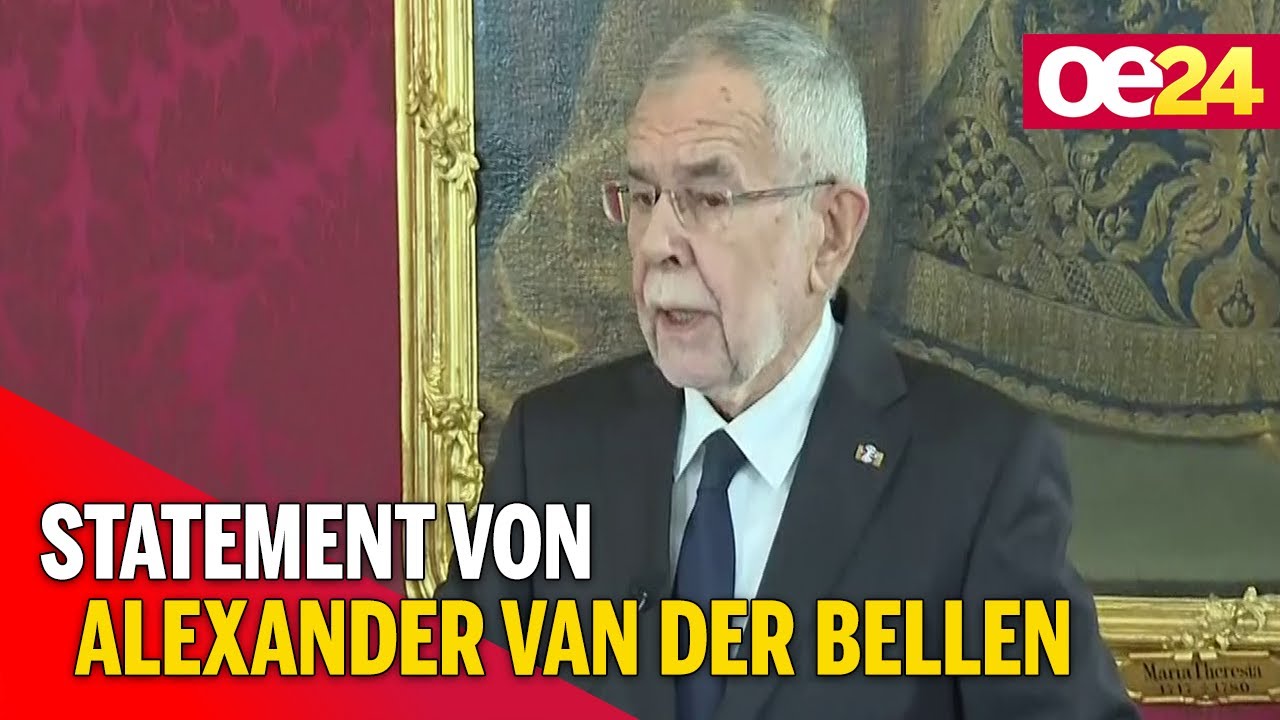 Terroranschlag: Van der Bellen spricht zur Nation