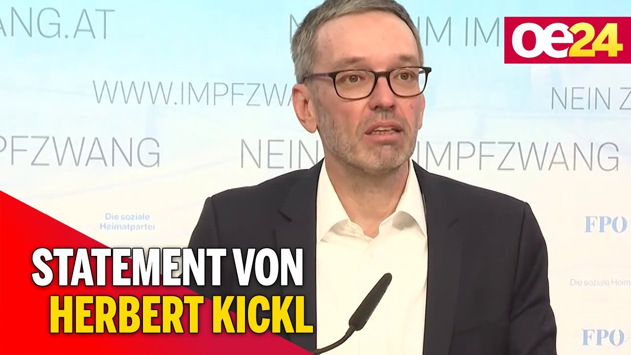 FPÖ spricht Misstrauen aus: Statement von Herbert Kickl