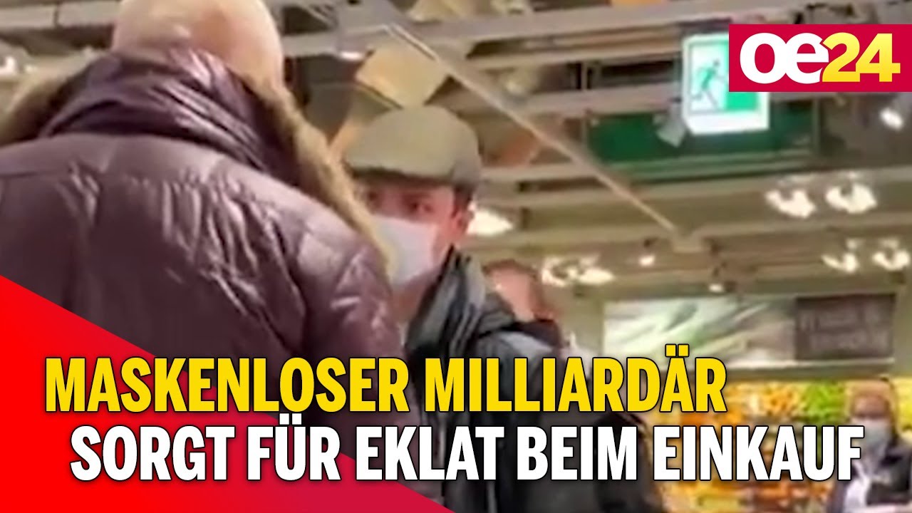 Maskenloser Milliardär sorgt für Eklat beim Einkauf