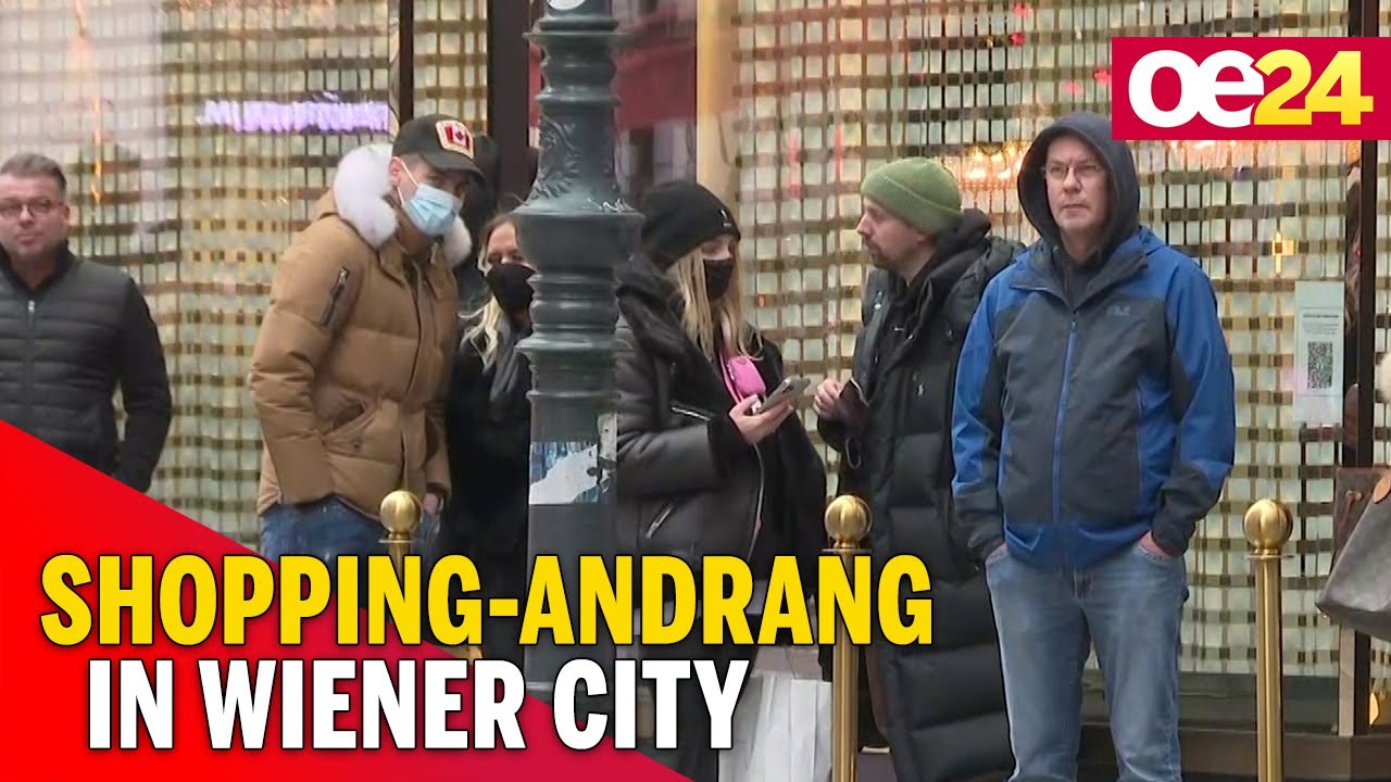 Shopping-Andrang in Wiener City