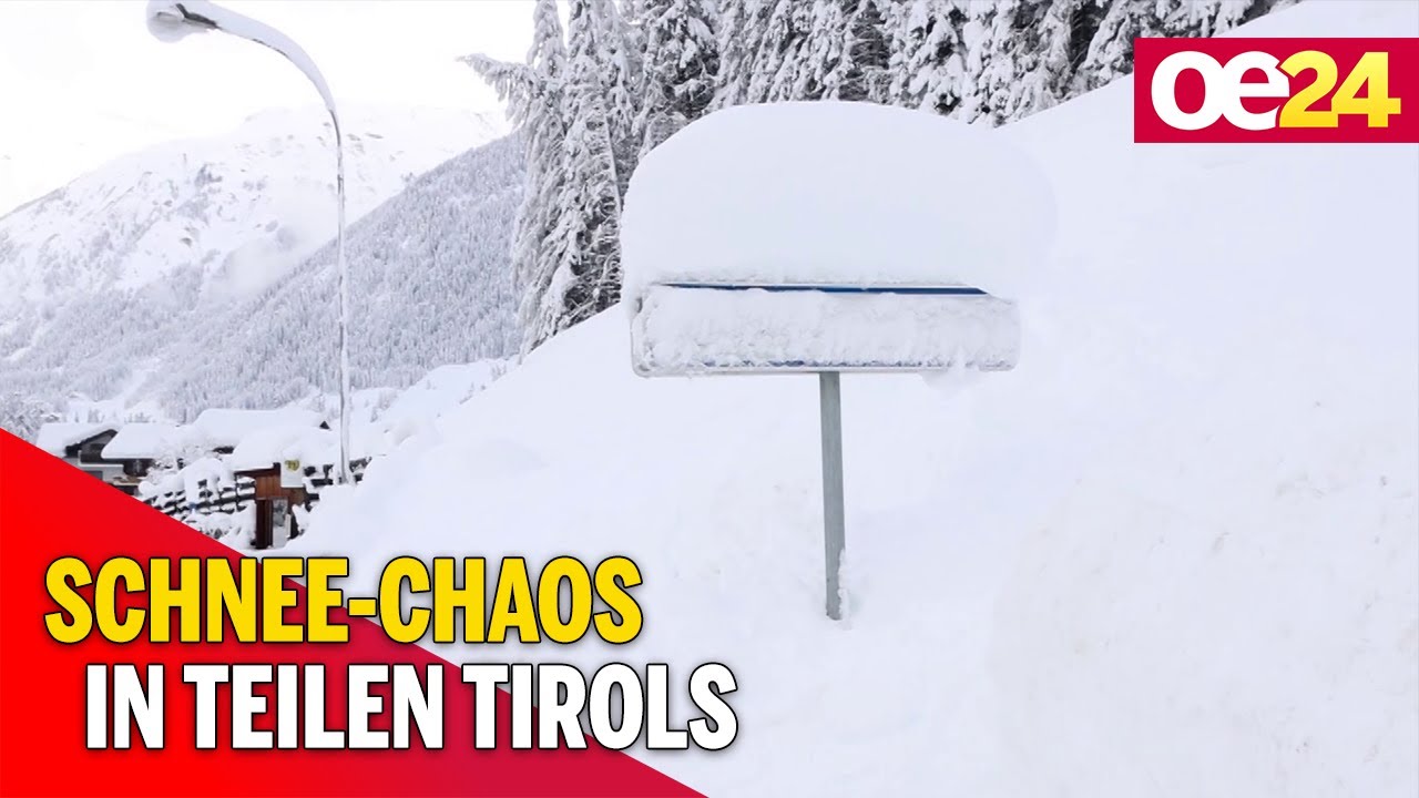 Wetter: Schnee-Chaos in Teilen Tirols