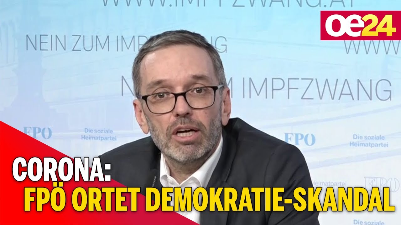 Corona: FPÖ ortet Demokratie-Skandal