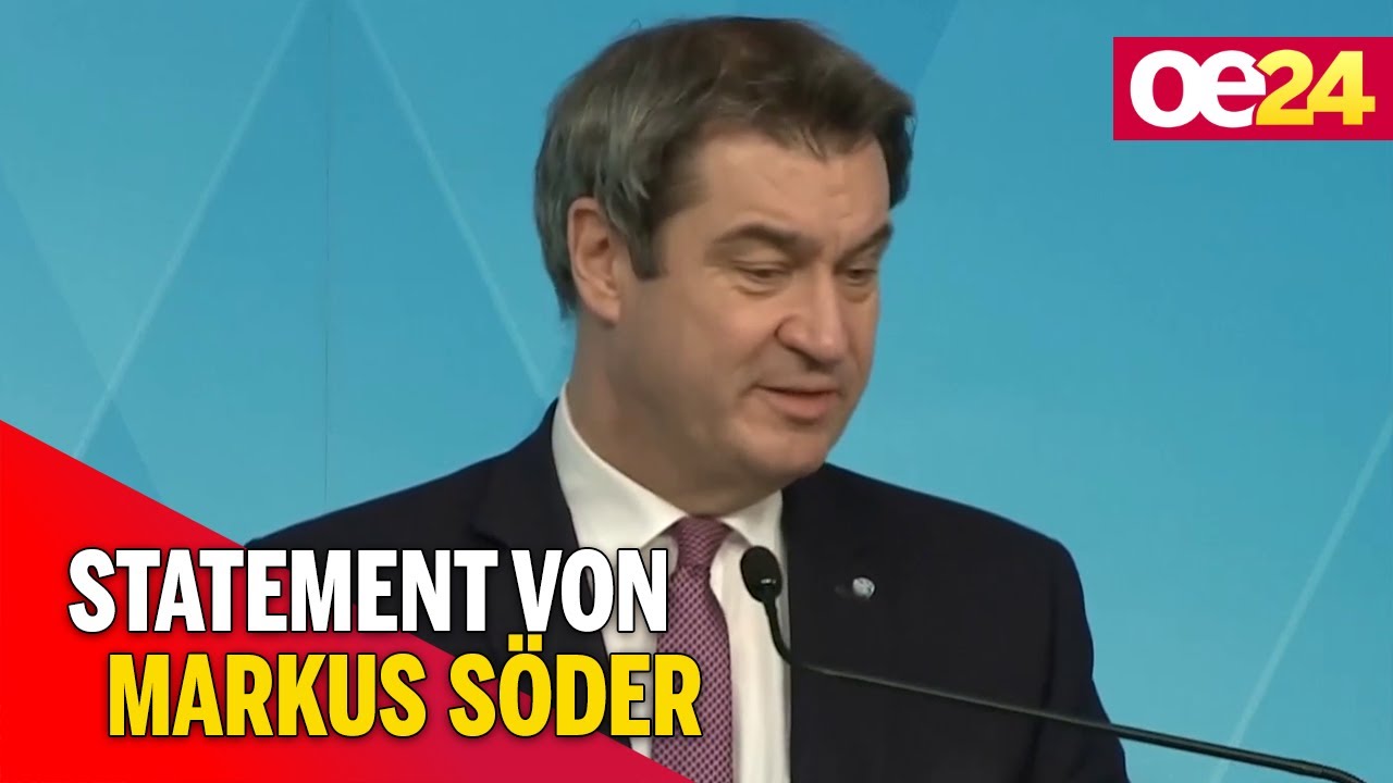 Lockdown-Verlängerung in Deutschland: Statement von Markus Söder