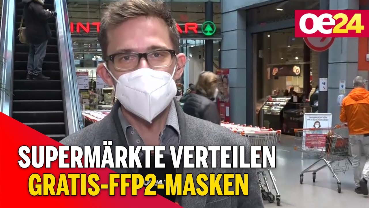Supermärkte verteilen Gratis-FFP2-Masken