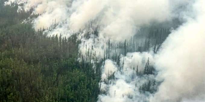 336 Waldbrände in Russland: Feuer breiten sich weiter aus