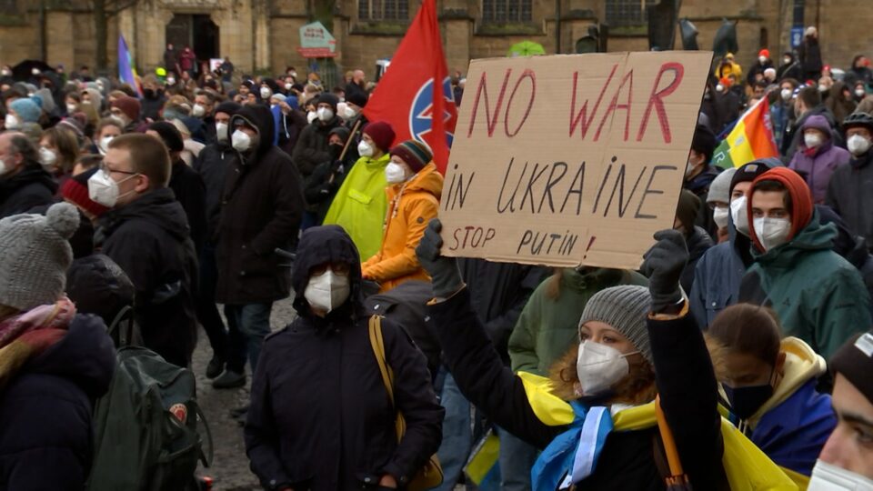 Kundgebung gegen den Krieg in der Ukraine