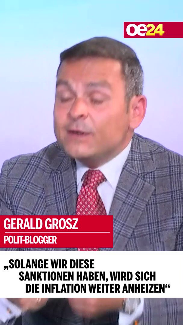 GERALD GROSZ: „Solange wir diese Sanktionen haben, wird sich die Inflation weiter anheizen“