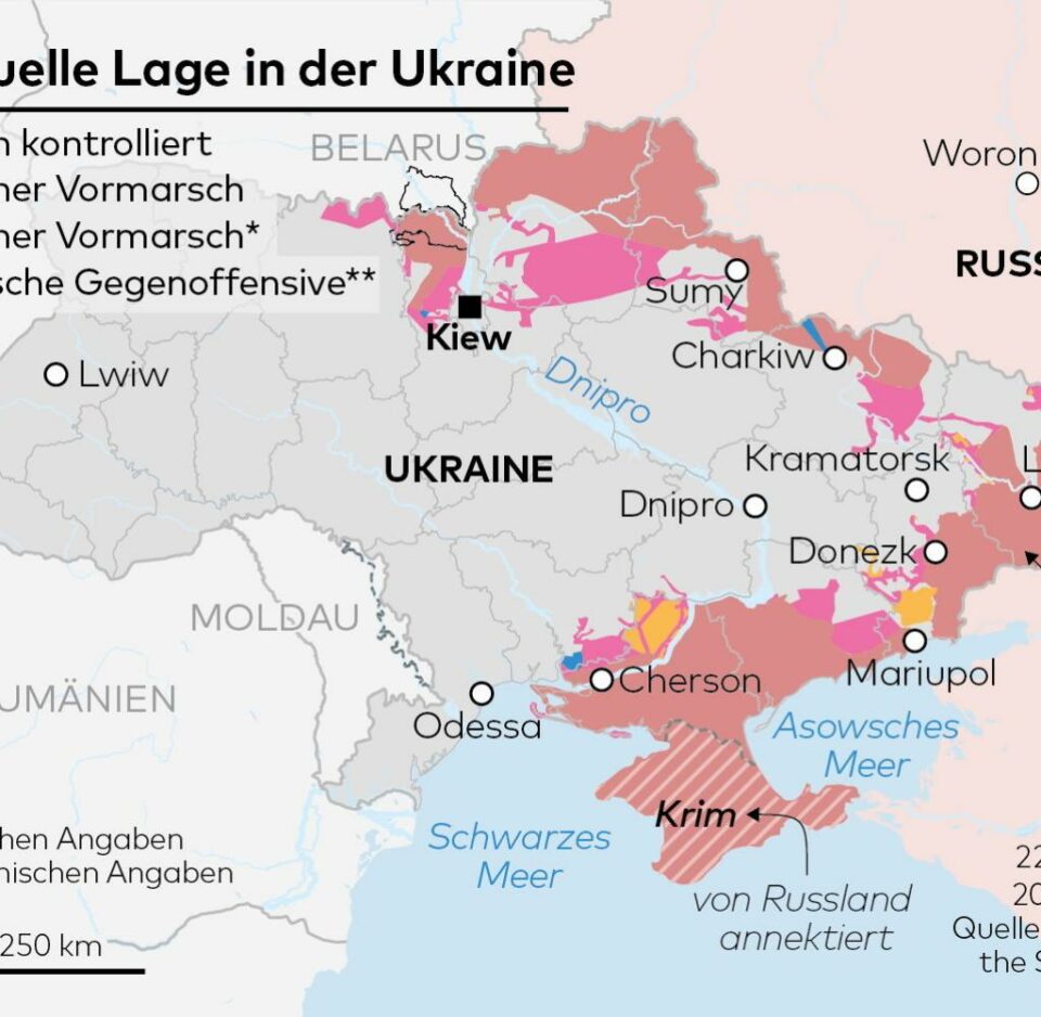 Ukraine-Krieg: Russen aus Kiews Vororten zurückgedrängt