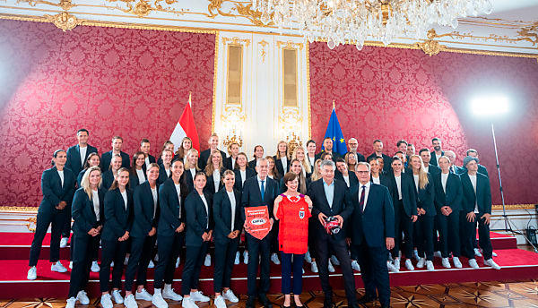 EM: Verabschiedung des Frauen-Nationalteams in der Hofburg