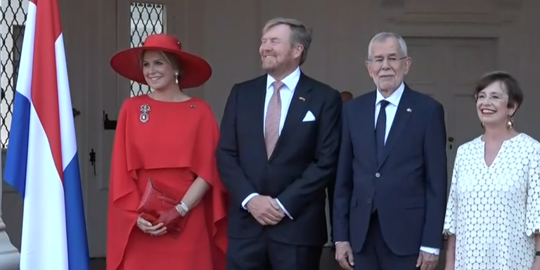 Niederländisches Königspaar zu besuch in Wien