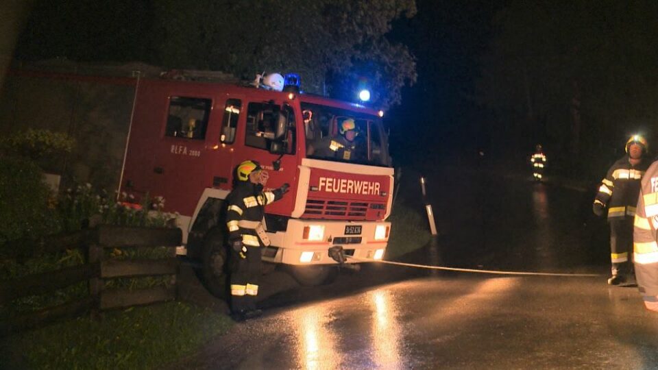 Schwere Unwetter in Salzburg: Zahlreiche Feuerwehreinsätze