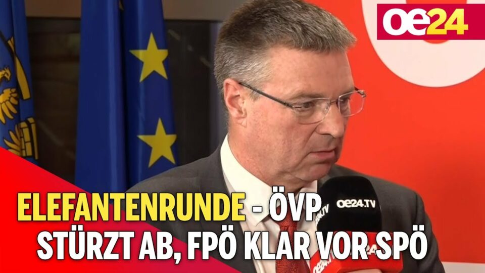 Elefantenrunde- ÖVP stürzt ab, FPÖ klar vor SPÖ