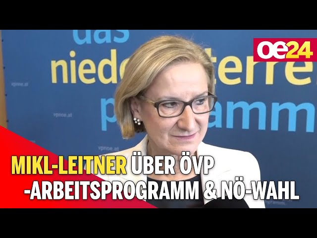 Mikl-Leitner über ÖVP-Arbeitsprogramm & NÖ-Wahl