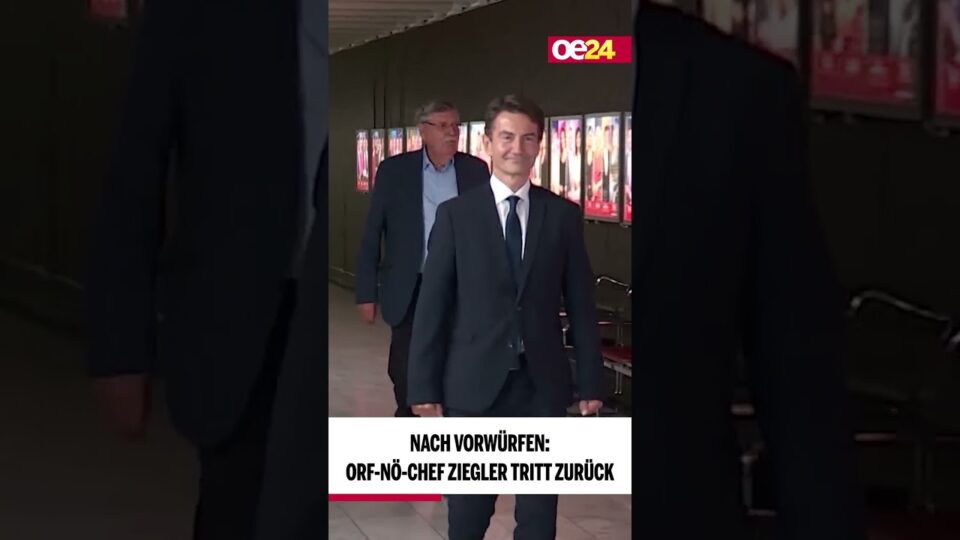 Nach Vorwürfen: ORF-NÖ-Chef Ziegler tritt zurück 📺 #shorts #orf