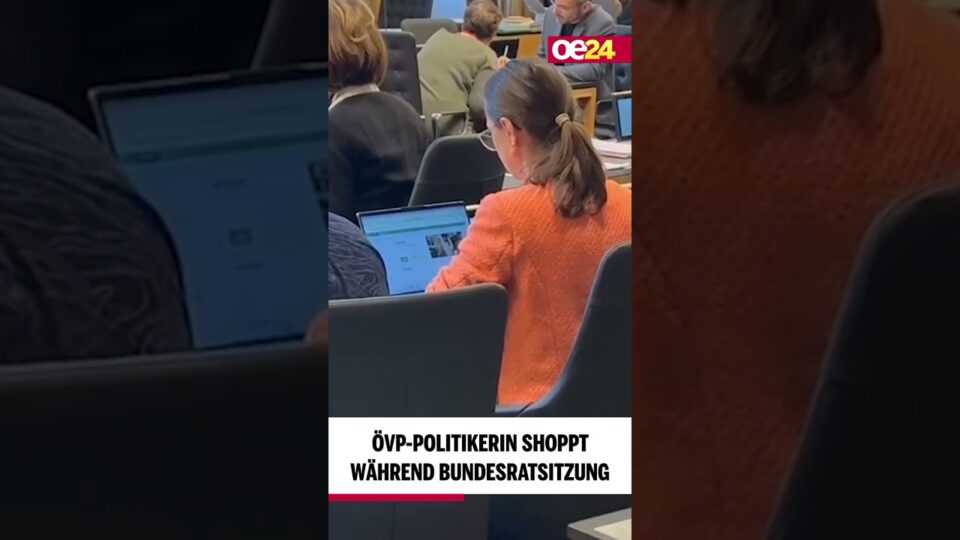 ÖVP-Politikerin shoppt während Bundesratssitzung 🛍️🛍️ #shorts
