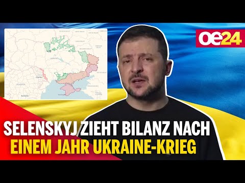 Selenskyj zieht Bilanz nach einem Jahr Ukraine-Krieg