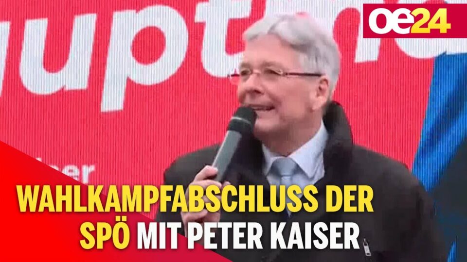 Kärnten: Wahlkampfabschluss der SPÖ mit Peter Kaiser