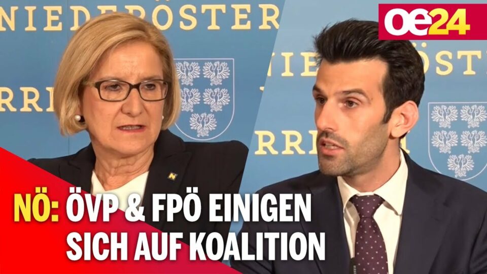 NÖ: ÖVP & FPÖ einigen sich auf Koalition