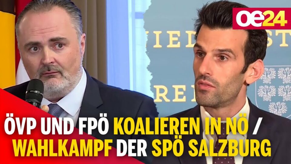 ÖVP und FPÖ einigen sich auf Koalition | Wahlkampfauftakt der SPÖ Salzburg