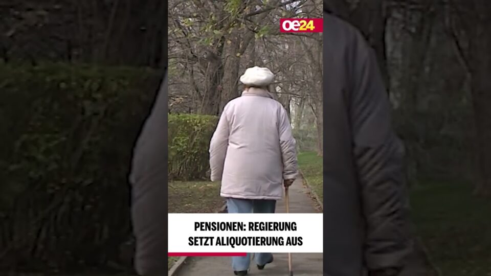 Pensionen: Regierung setzt Aliquotierung aus 👴👵 #shorts