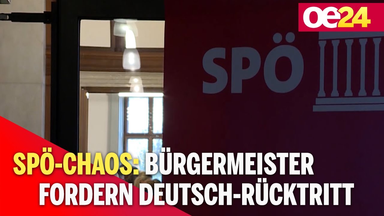 SPÖ-Chaos: Bürgermeister fordern Deutsch-Rücktritt